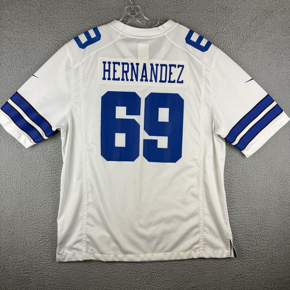 Dallas Cowboys Nike On Field Custom Jersey Mens XL #69 Hernandez (Stains)